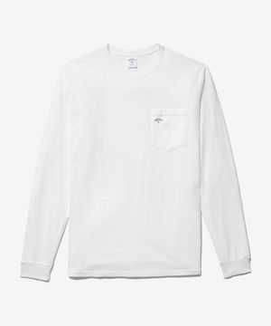 (U) 클래식 롱 슬리브 포켓 티 화이트 CLASSIC LONG SLEEVE POCKET TEE WHITE