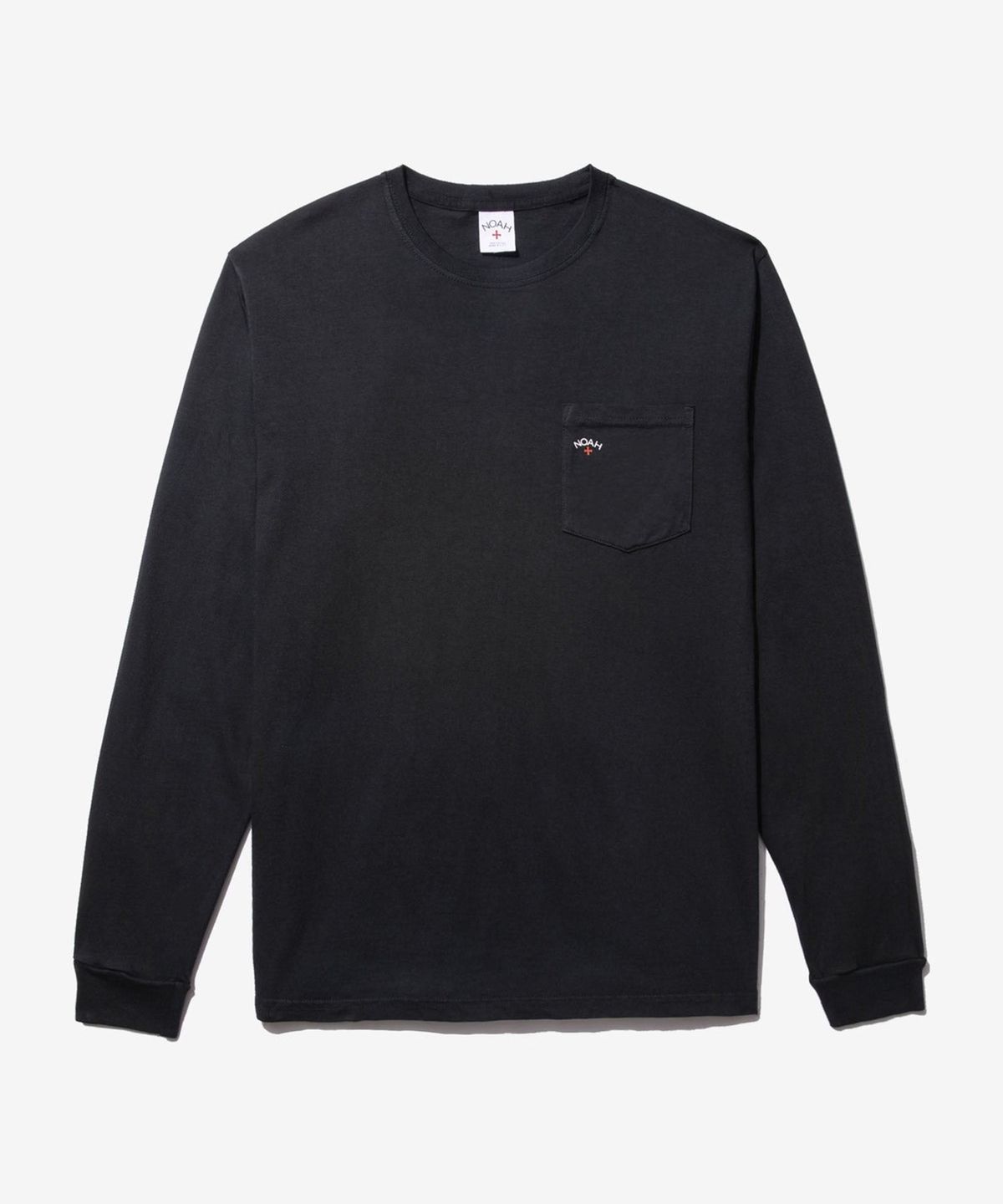 노아(NOAH) (U) 클래식 롱 슬리브 포켓 티 블랙 CLASSIC LONG SLEEVE POCKET TEE BLACK