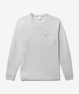 (U) 클래식 롱 슬리브 포켓 티 헤더 그레이 CLASSIC LONG SLEEVE POCKET TEE HEATHER GREY