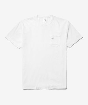 (U) 코어 로고 포켓 티 화이트 CORE LOGO POCKET TEE WHITE