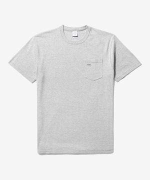 (U) 코어 로고 포켓 티 헤더 그레이 CORE LOGO POCKET TEE HEATHER GREY