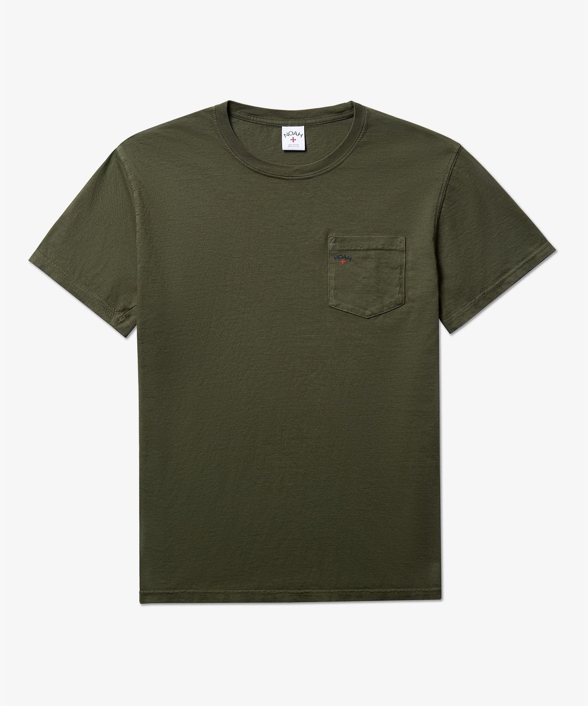 노아(NOAH) (U) 코어 로고 포켓 티 아미 그린 CORE LOGO POCKET TEE ARMY GREEN