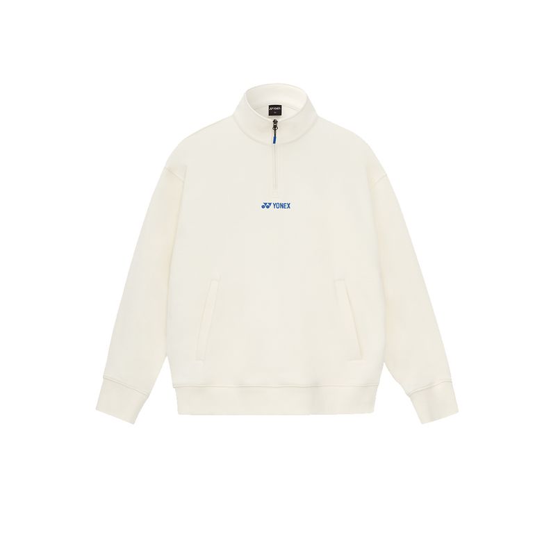 251TL003U 크림 공용 하프 집업 맨투맨