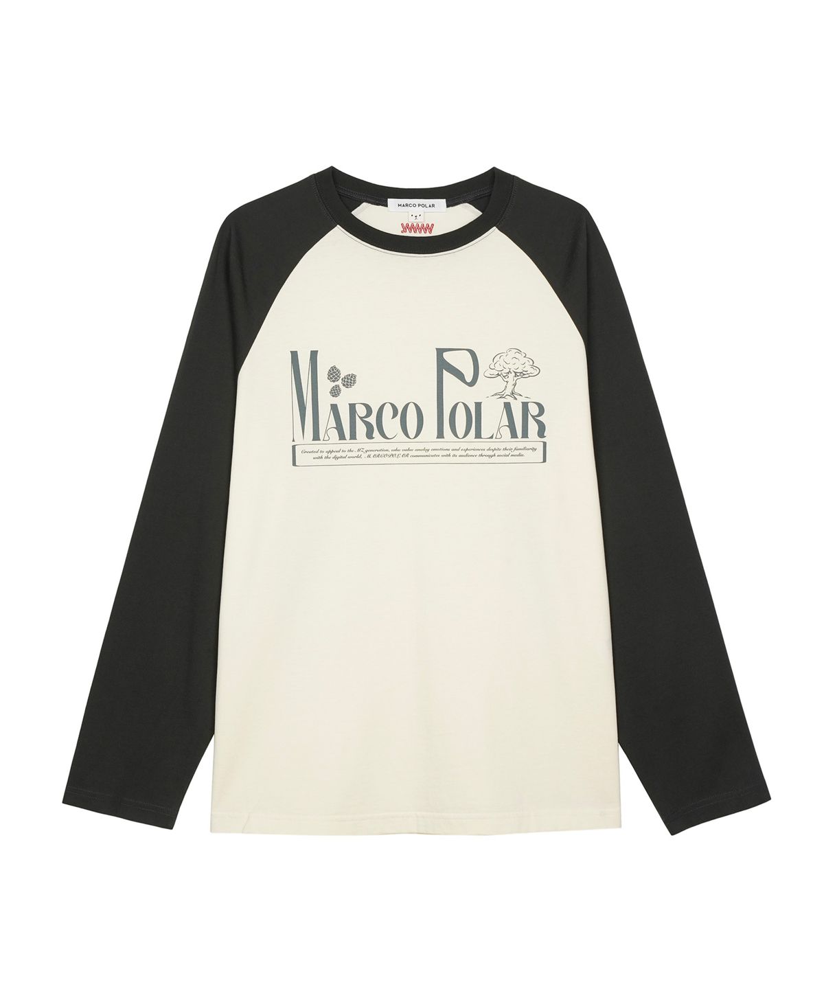 마르코 폴라(MARCO POLAR) RAGLAN LONG SLEEVES MP #1 슬리브 (unisex) MP2505030RB
