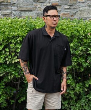 케인즈 오버핏 반팔 PK-T 블랙