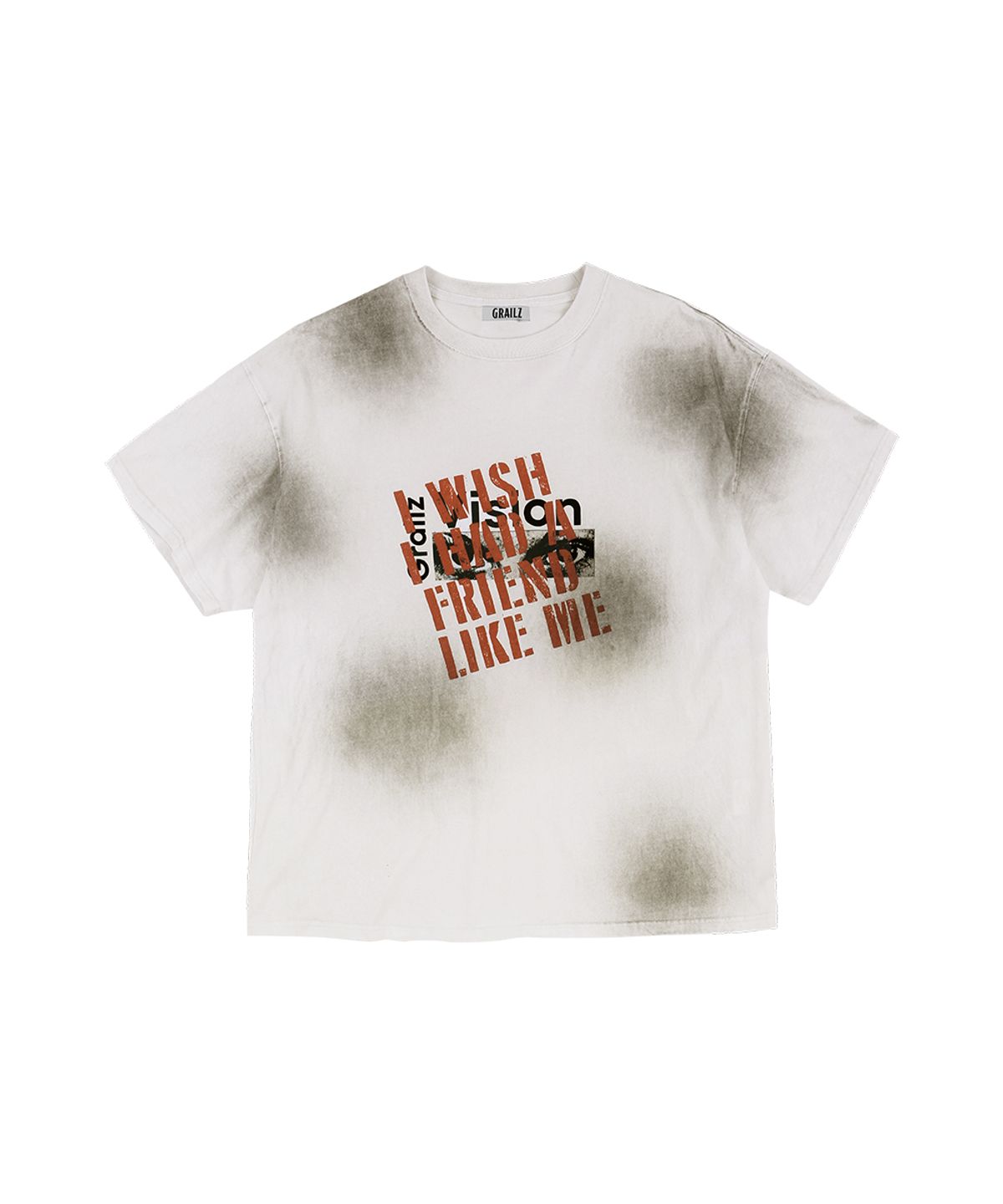 그레일즈(GRAILZ) VISION WASHED T-SHIRTS [WHITE]