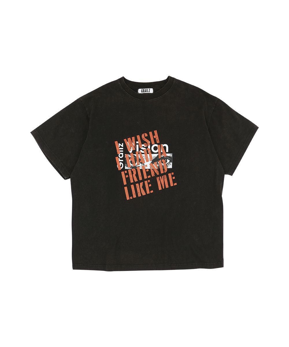 ★GRAILZ★2025SS 新作★VISION WASHED T-SHIRTS★2色 MUSINSA | GRAILZ VISION WASHED T-SHIRTS [WASHED BLACK]