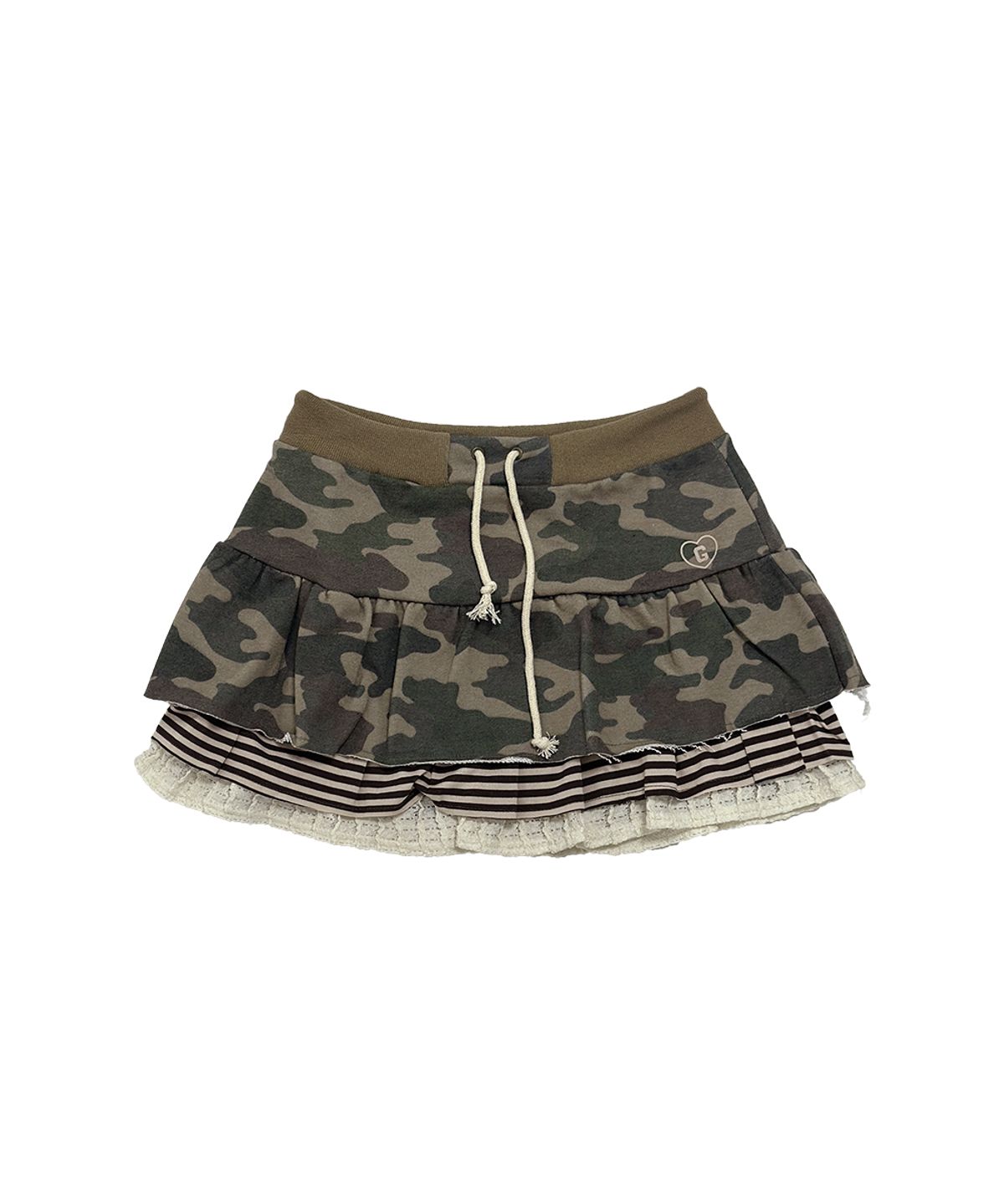 그레일즈(GRAILZ) CAMO LAYERED SKIRT [CAMO]