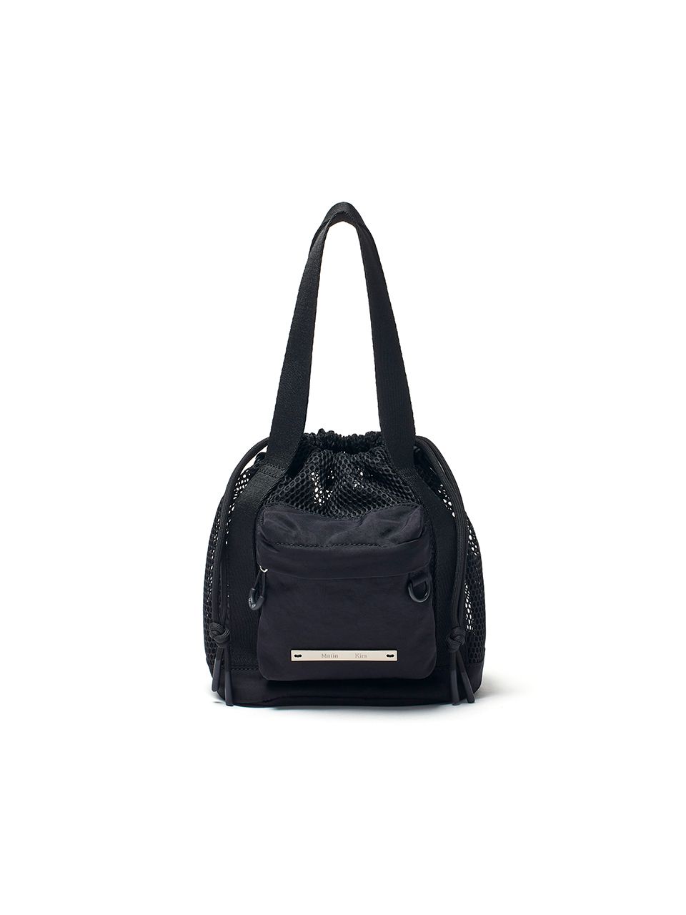 MUSINSA | MATIN KIM ONE POCKET MESH MINI BAG IN BLACK