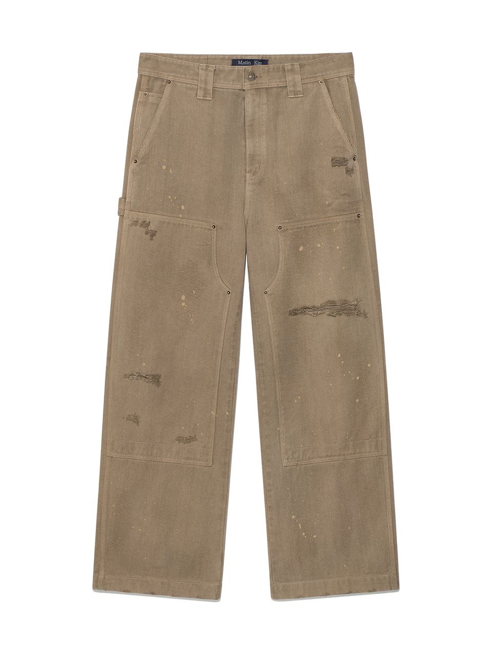 パンツ [MATINKIM]vintage painting carpenter pants for men in beig MUSINSA | MATIN KIM VINTAGE PAINTING CARPENTER PANTS FOR MEN