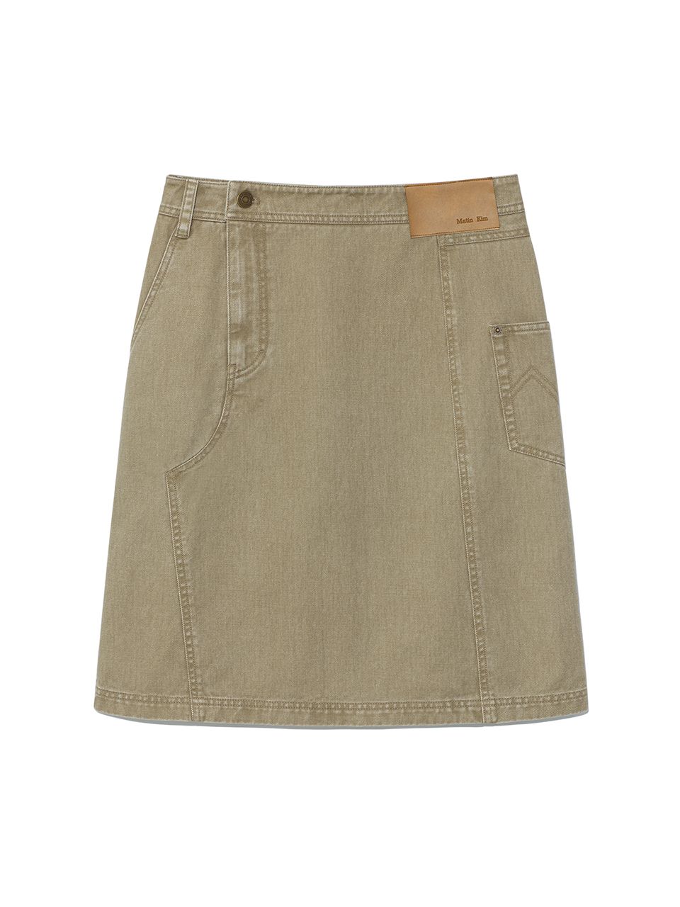 無料配送 ◆ MATIN KIM ◆ SIDE POCKET POINT MIDI SKIRT MUSINSA | MATIN KIM SIDE POCKET POINT MIDI SKIRT IN LIGHT KHAKI