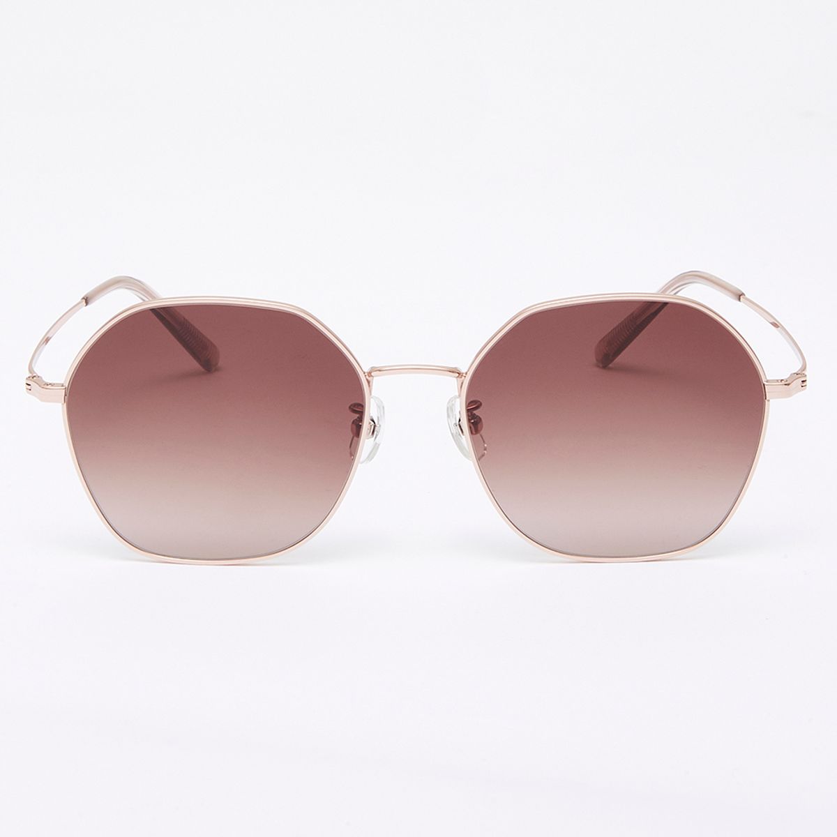 알로아이웨어(ALO EYEWEAR) [Air Titanium] AL2503 2424G 에어티타늄 헥사곤 로즈골드 선글라스