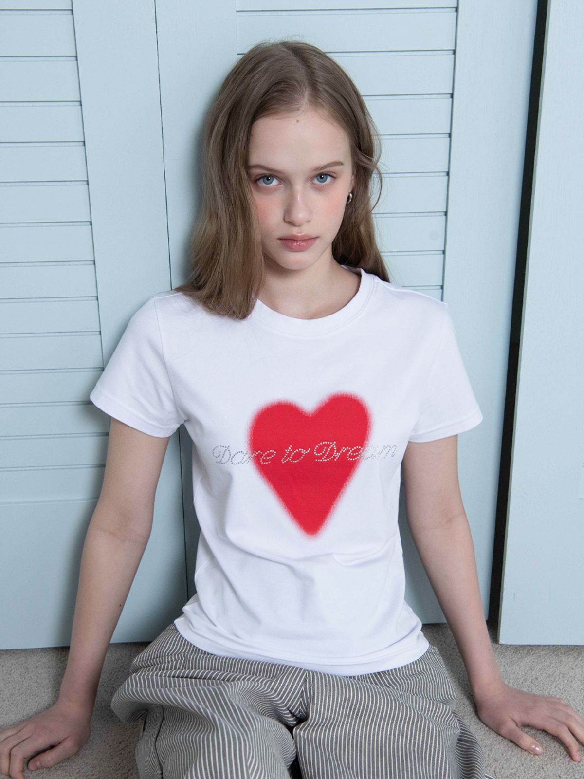 오피쉬(OAFISH) DARE TO DREAM T-SHIRT, WHITE