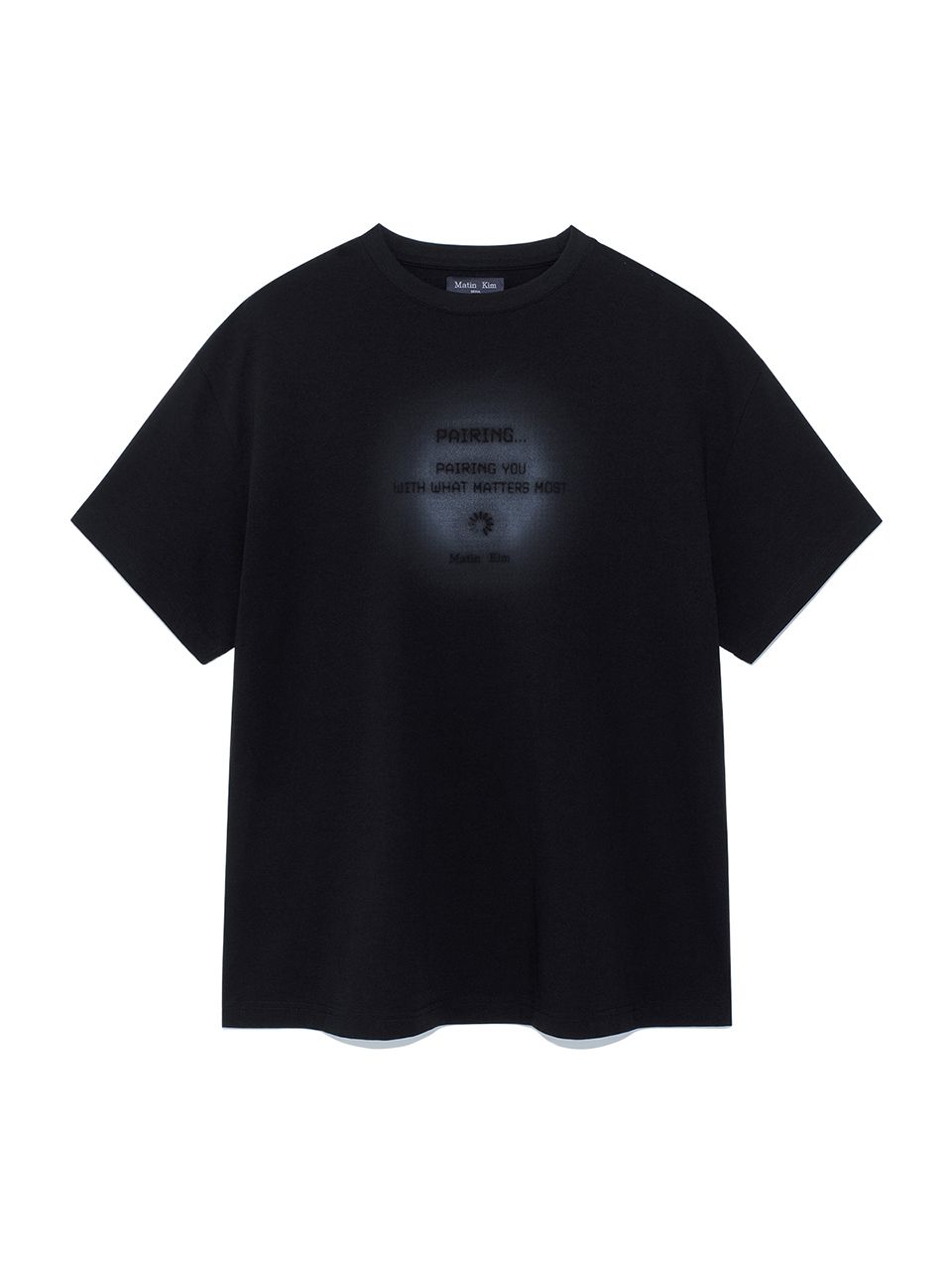 Tシャツ・カットソー [MATINKIM]twinkle graphic logo top for men in black MK2534TS075MBB_1.jpg