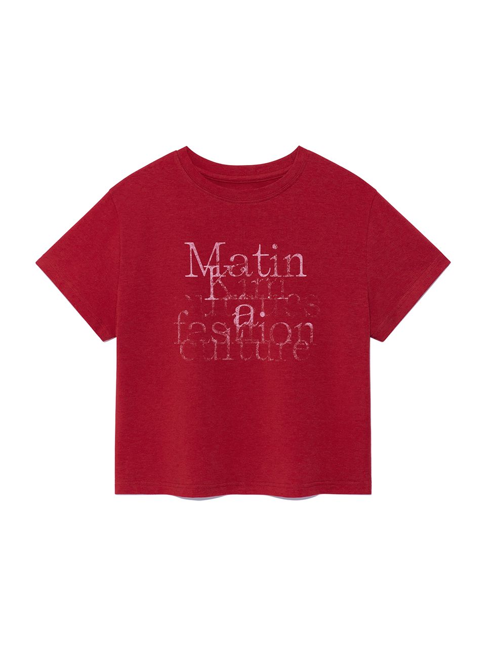 ★Matin Kim★DUSTY TYPO GRAPHIC CROP TOP DUSTY TYPO GRAPHIC CROP TOP IN CHARCOAL – Matin Kim