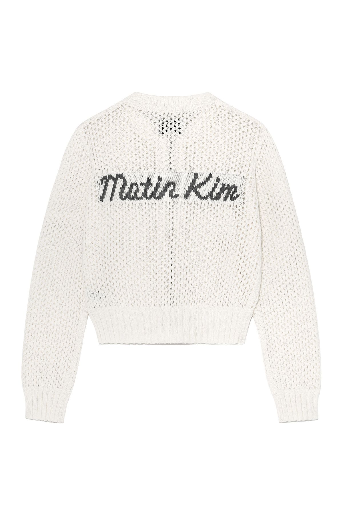 BACK LOGO JACQUARD KNIT ZIP UP FOR MEN IN BLACK – Matin Kim