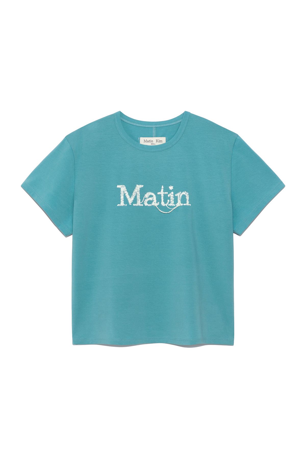無料配送 ◆MATIN KIM ◆ STITCH PRINTING DETAIL CROP TOP MUSINSA | MATIN KIM STITCH PRINTING DETAIL CROP TOP IN