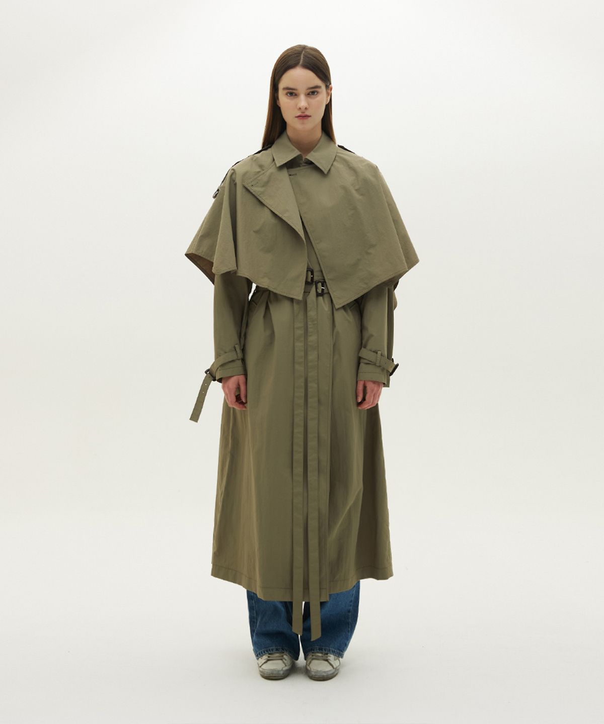 므아므(MMAM) Cape trench coat