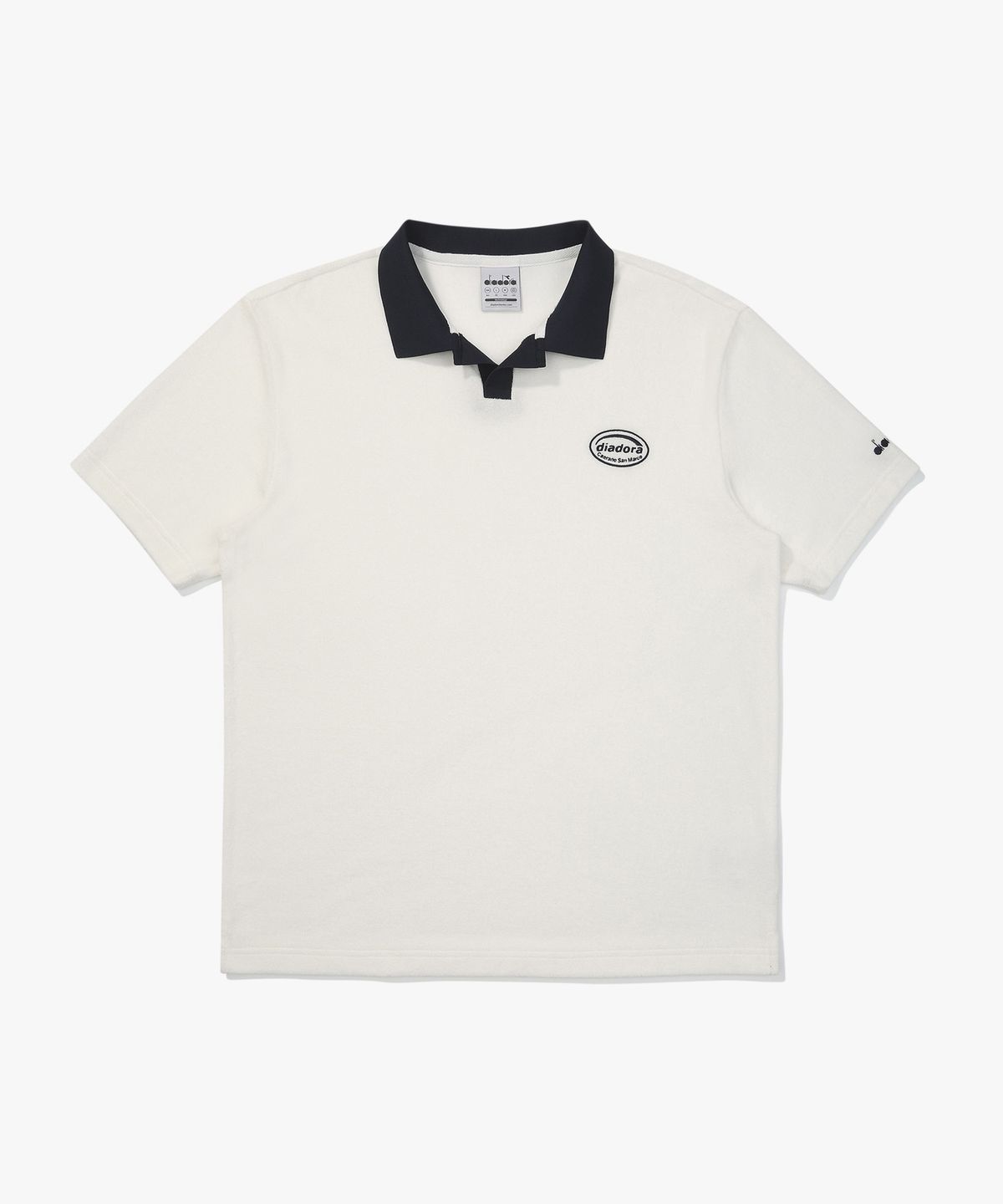 디아도라(diadora) 테리 카라 반팔 티셔츠 WHITE