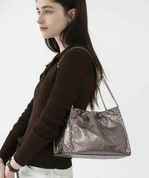 VELTA GLITTER chain shoulder bag 2 color