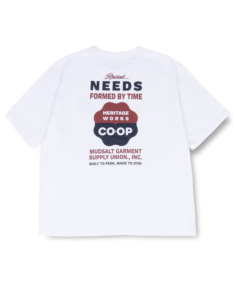 COOP 그래픽 반팔 티셔츠 화이트