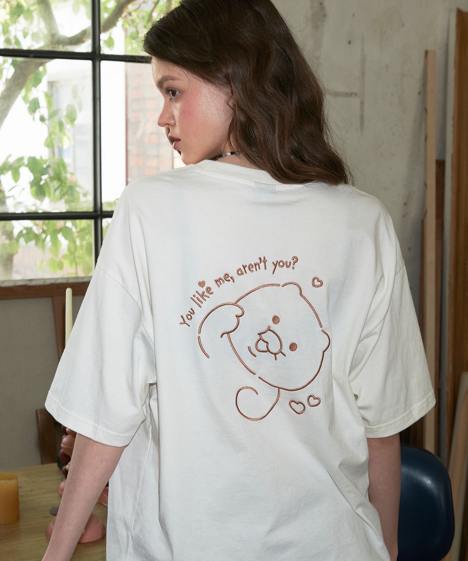 CPGN STUDIOのSweet Chunsik Embroidered Short Sleeve T-shirt MUSINSA | CPGN STUDIO [CPGN x Kakao Friends] Sweet Chunsik