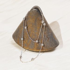 라인볼 포인트 체인목걸이 (C2501-AN871_SV)