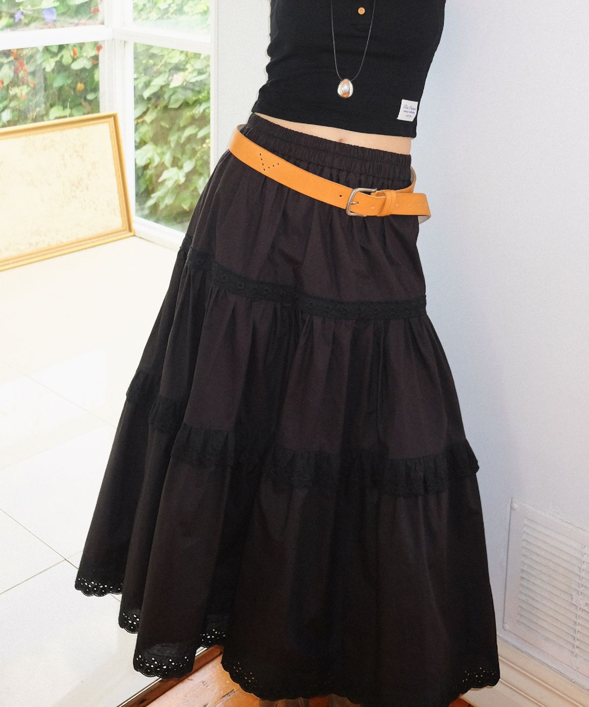 하케쉬(HACKESCH) Maria Skirt_Black