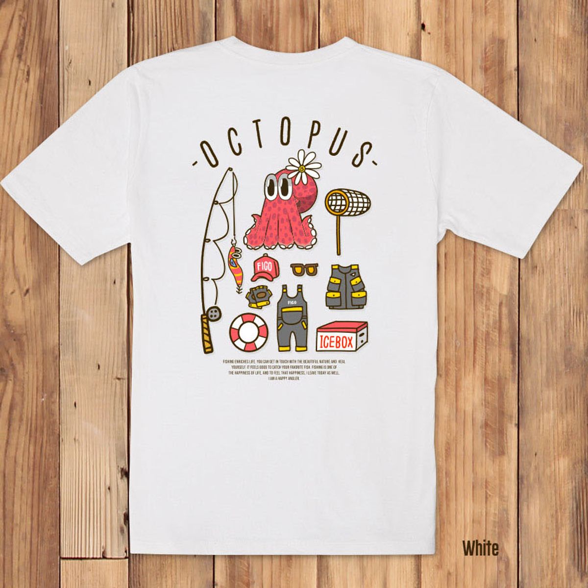 돌돌(DOLDOL) FICO_tshirts-296  피코앵글러 낚시 브랜드 문어 디자인 티셔츠 반팔티