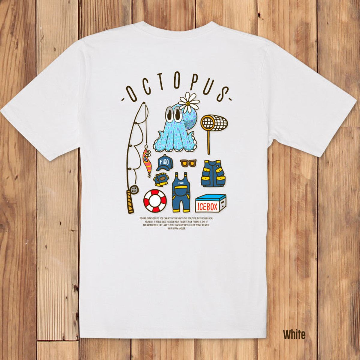 돌돌(DOLDOL) FICO_tshirts-297  피코앵글러 낚시 브랜드 문어 디자인 티셔츠 반팔티