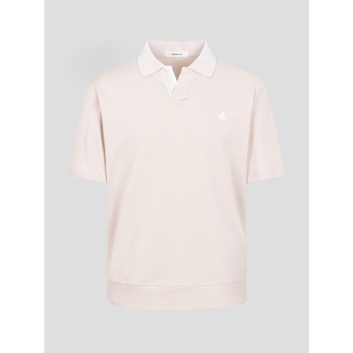빈폴 멘(BEANPOLE MEN) 오픈 칼라넥 반소매 티셔츠 - 베이지 (BC5542C21A)