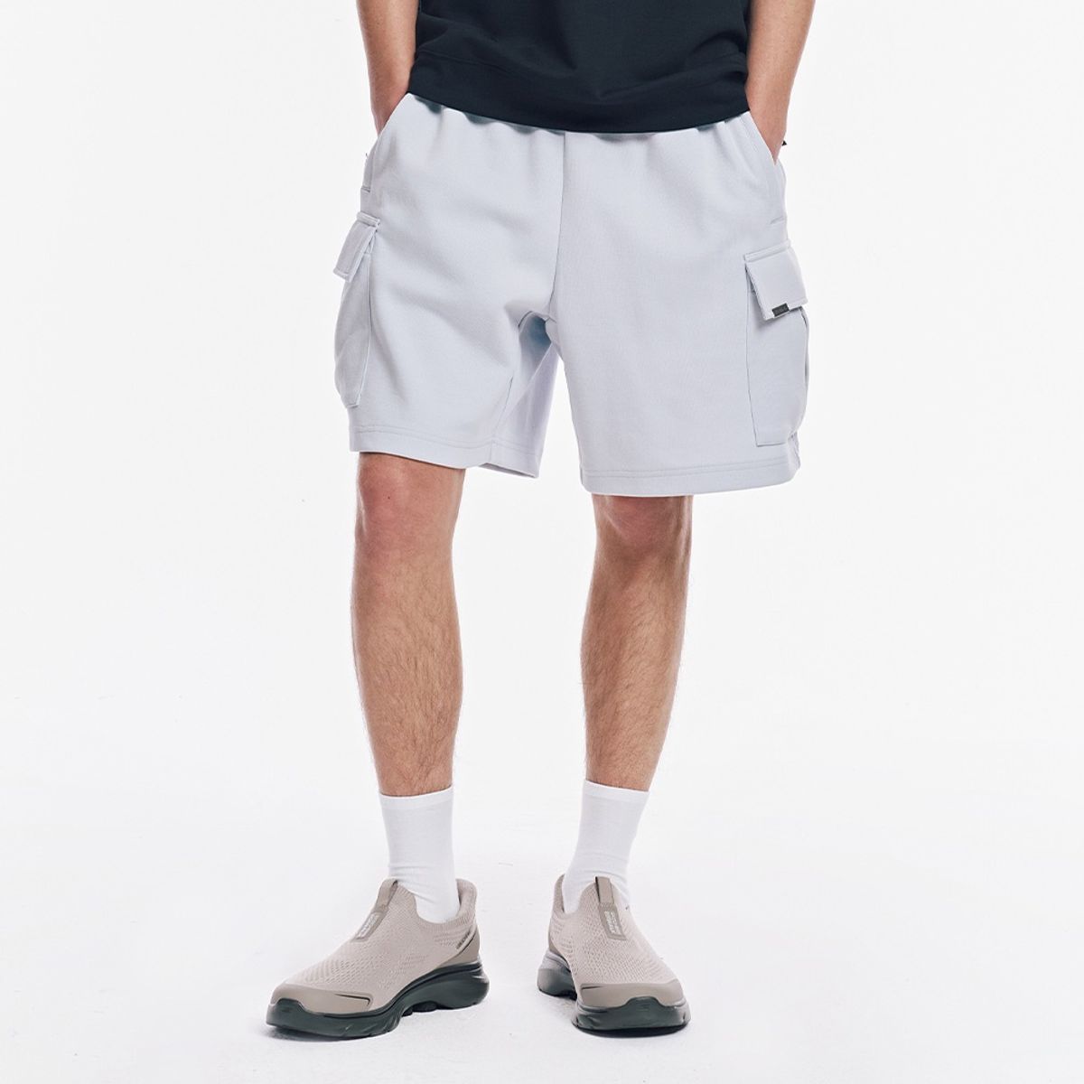 스케쳐스(SKECHERS) 남성 니트 아웃포켓 반바지_SL3MHCFM031