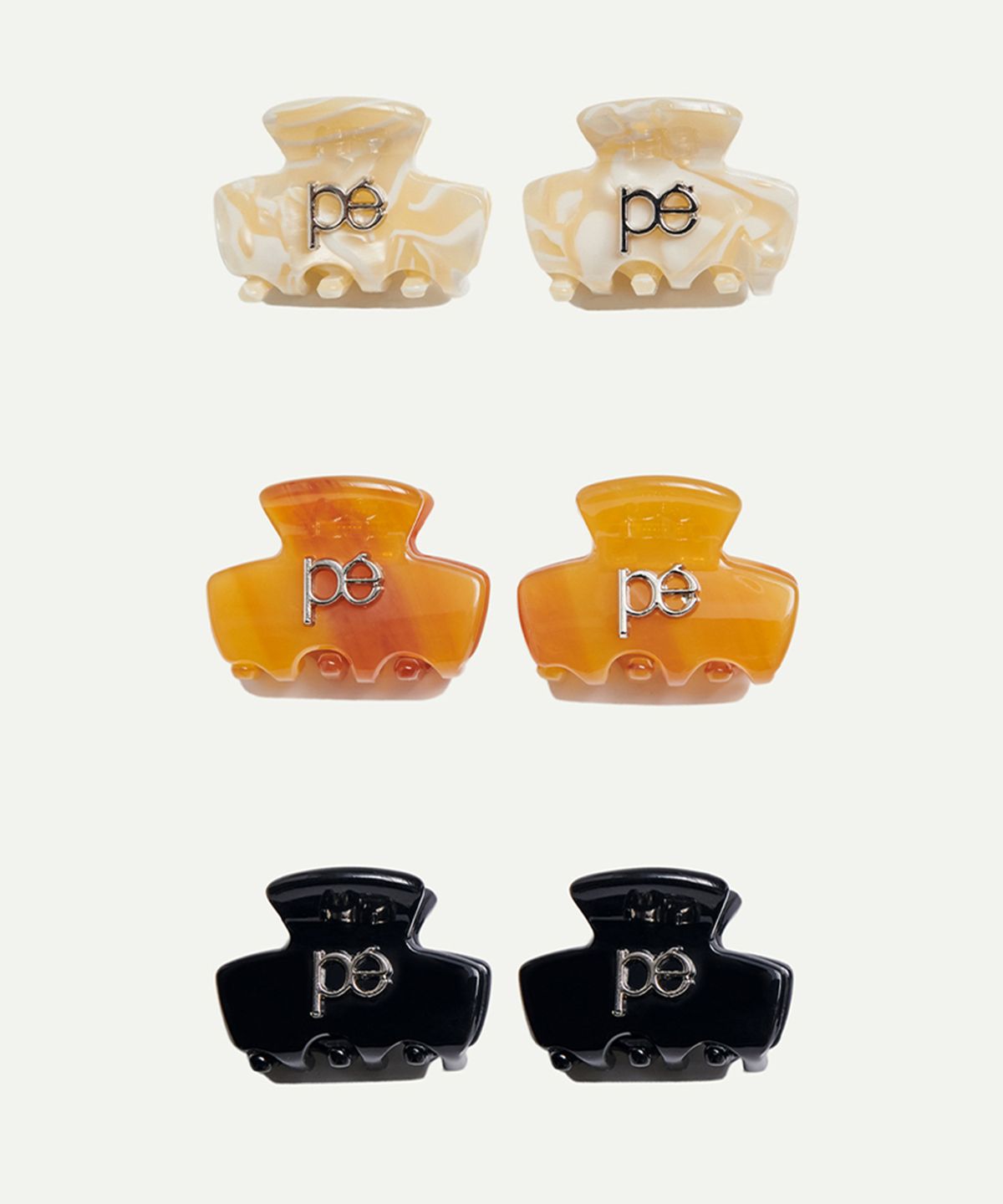 피에(PIE) 오베 헤어 클립 듀오