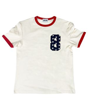 Eight Ringer T-Shirt ((cream*red))