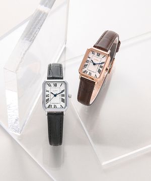 어썸스퀘어 클래식 시그니처 여성 가죽 시계 2종 택 1 LL2G20410X