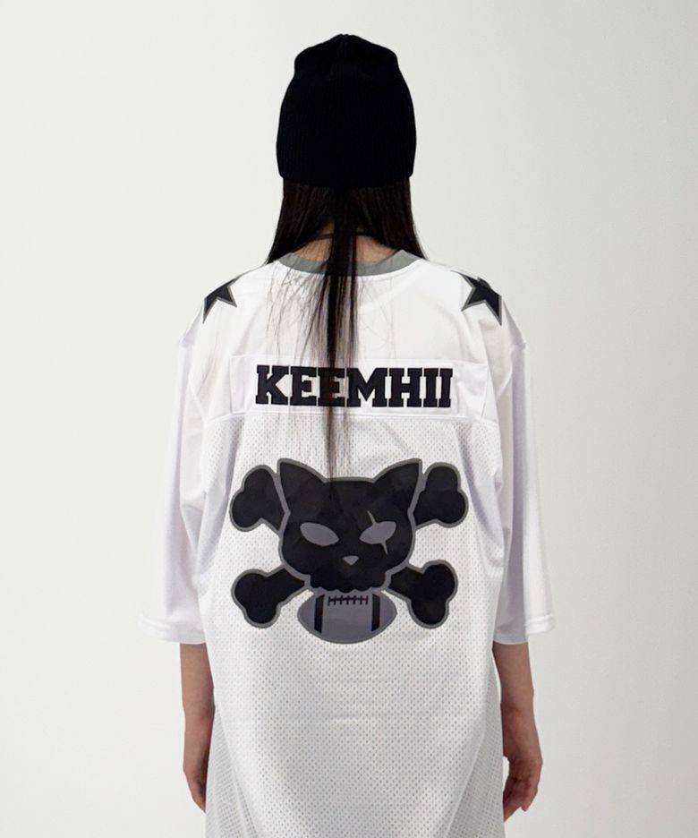 스타 아메리칸 캣 풋볼 저지 - [화이트]