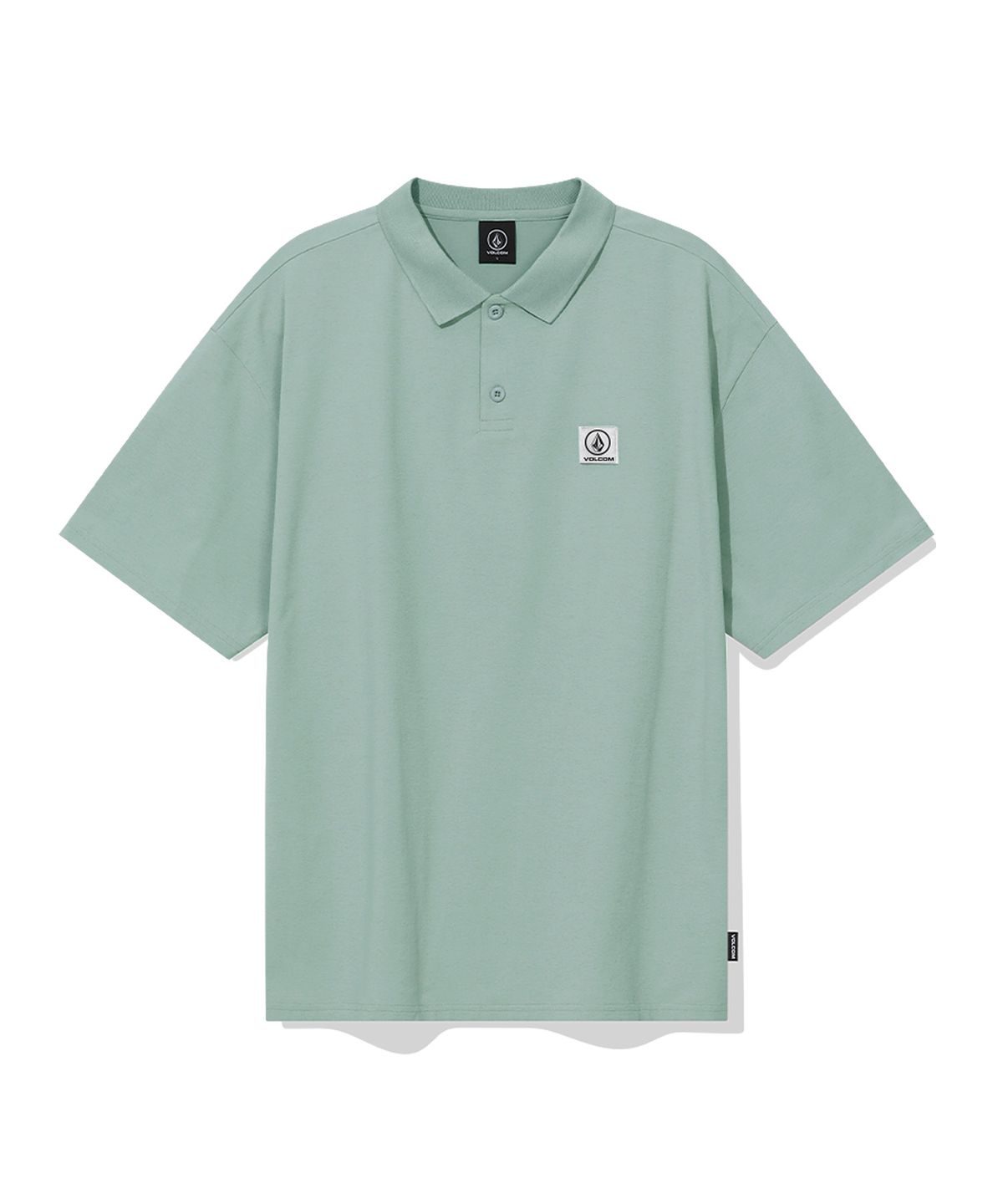 볼컴(VOLCOM) 와펜 로고 피케 카라 티셔츠 (그린)
