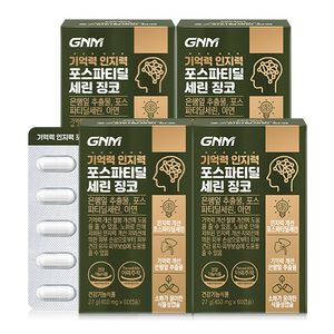 [총 4개월분]기억력 인지력 포스파티딜세린 징코 4박스/PS 은행잎추출물