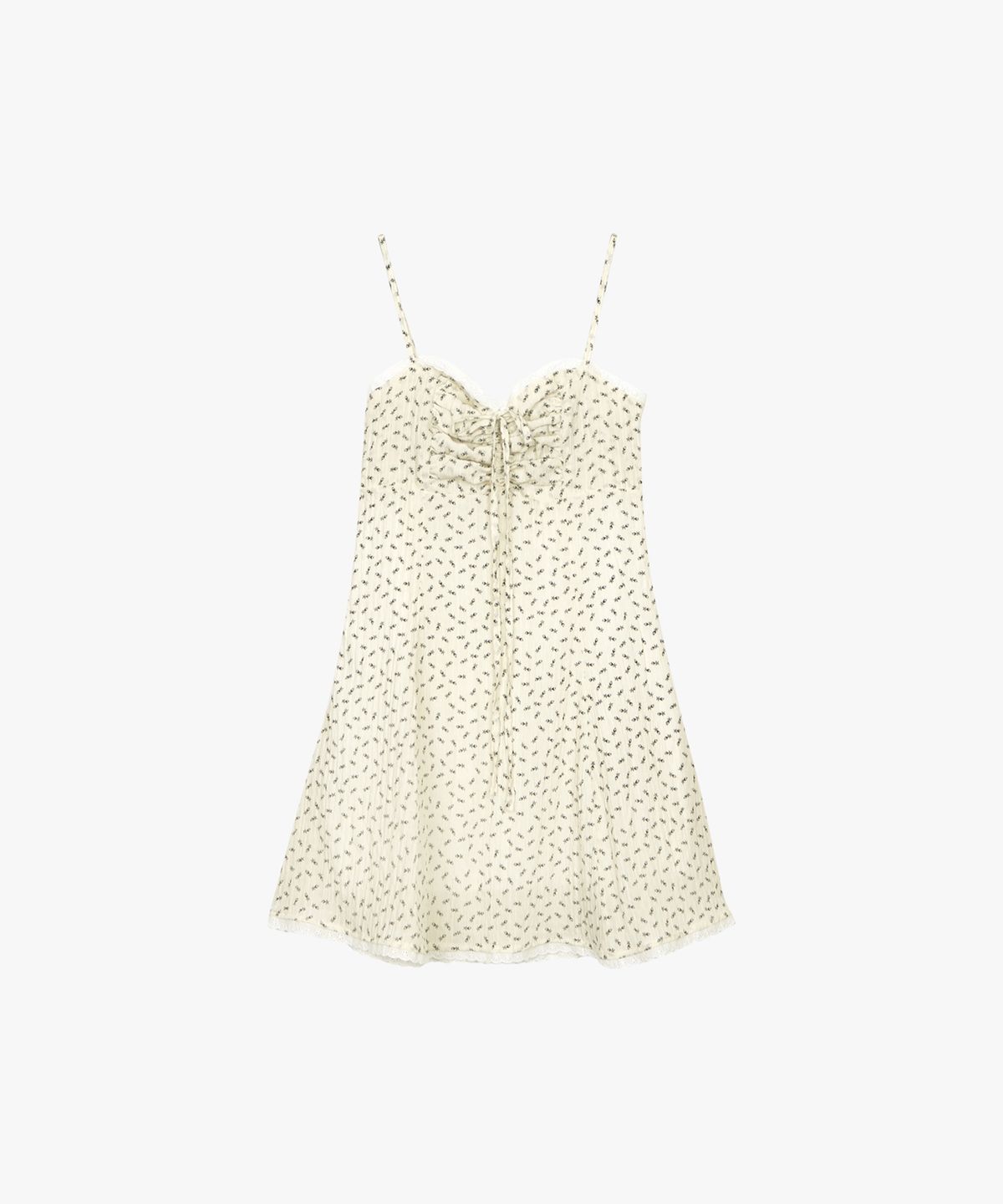 핑크파인애플(PINK PINEAPPLE) BLOOMING DAYS MINI DRESS_IVORY