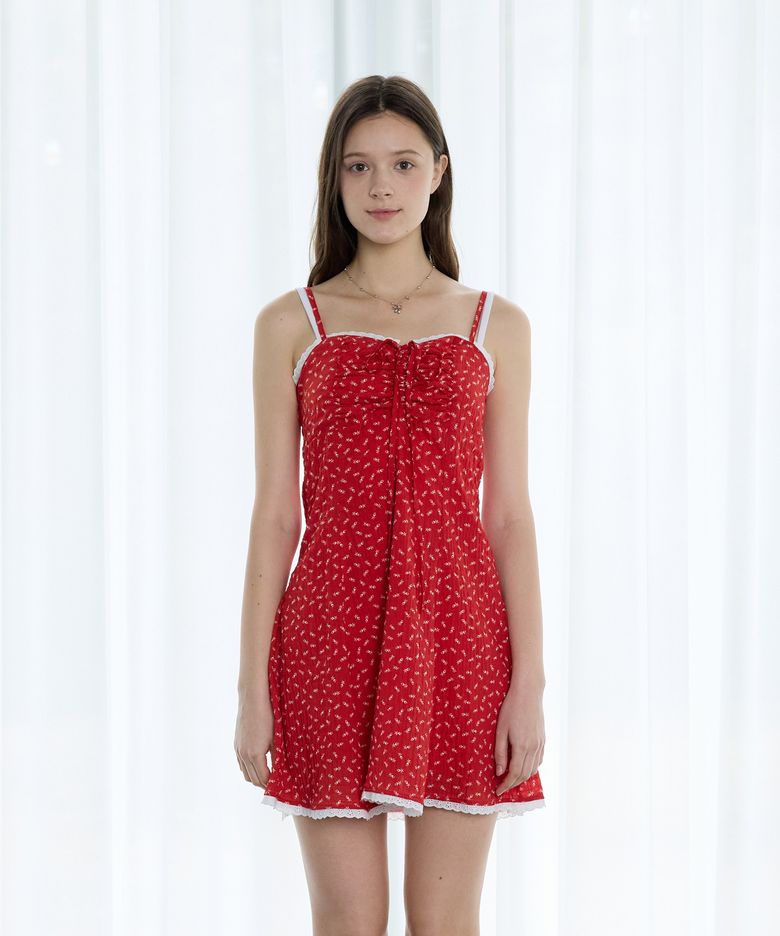 BLOOMING DAYS MINI DRESS_RED