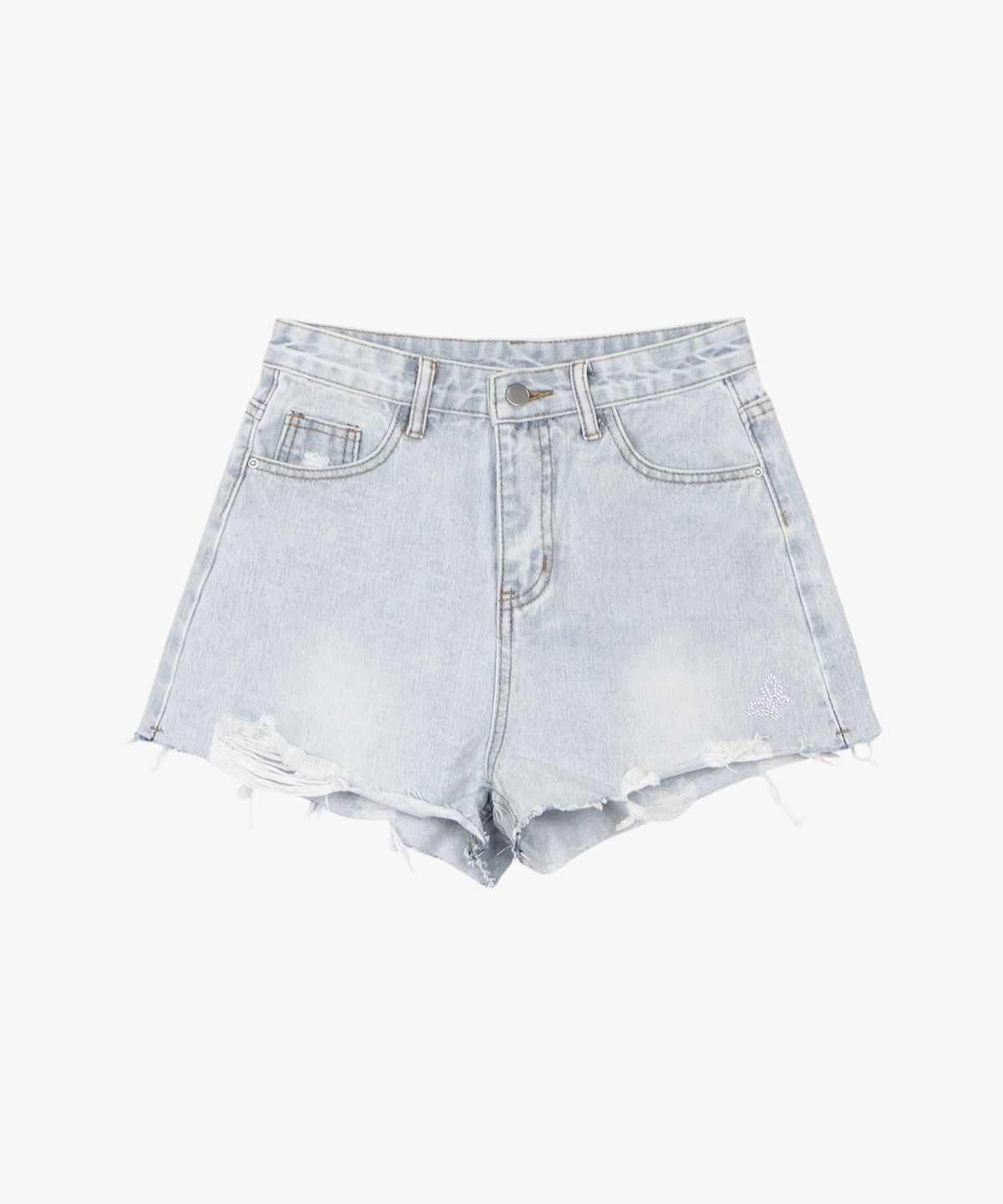핑크파인애플(PINK PINEAPPLE) HEIRLOOM DENIM SHORTS_LIGHT INDIGO