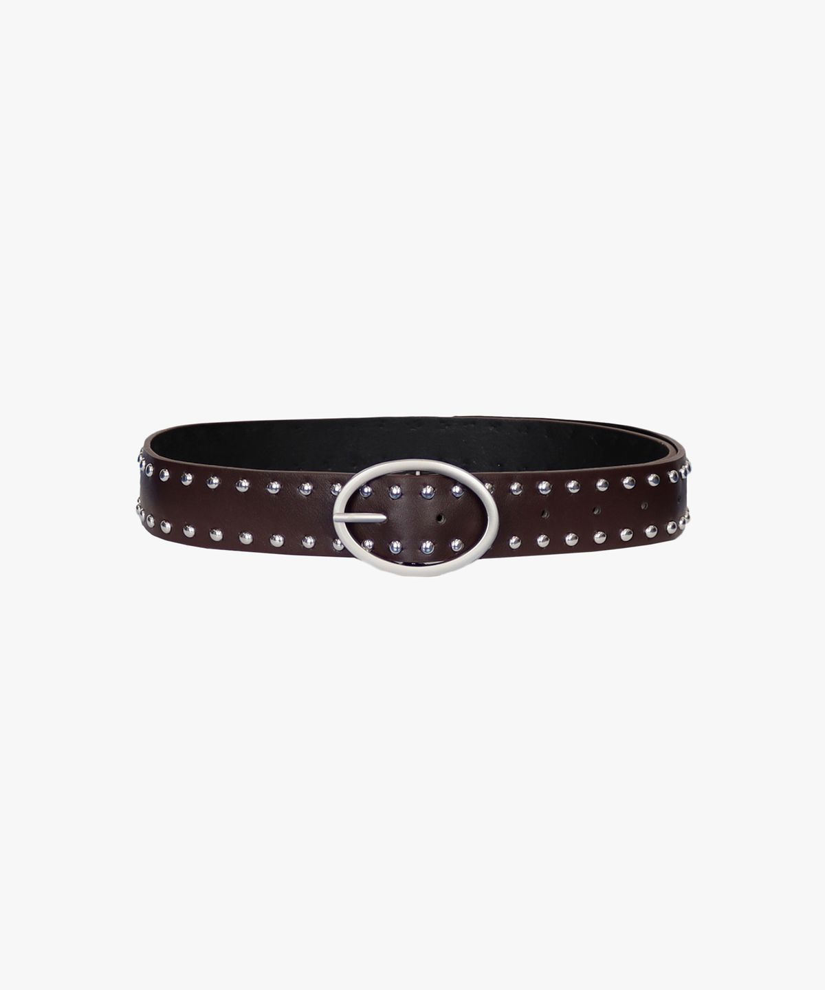 핑크파인애플(PINK PINEAPPLE) OVAL BUCKLE BELT_BROWN