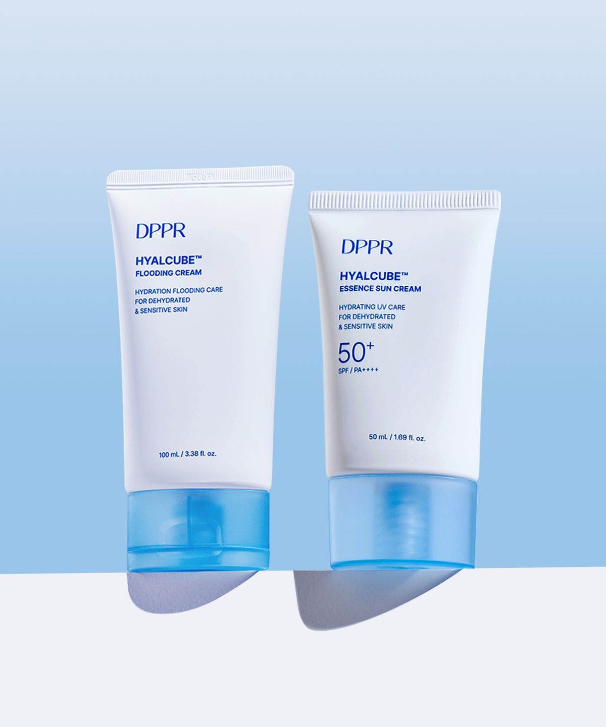 디퍼(DPPR) 히알큐브 에센스 선크림 50ml + 플러딩 크림 100ml