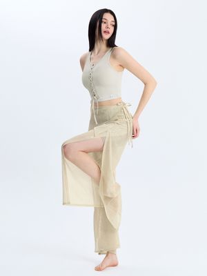 시스루 레이어드 팬츠