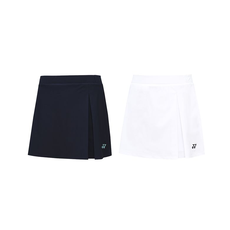 251PS002F 네이비/화이트 여성용 심플 우븐 스커트 팬츠