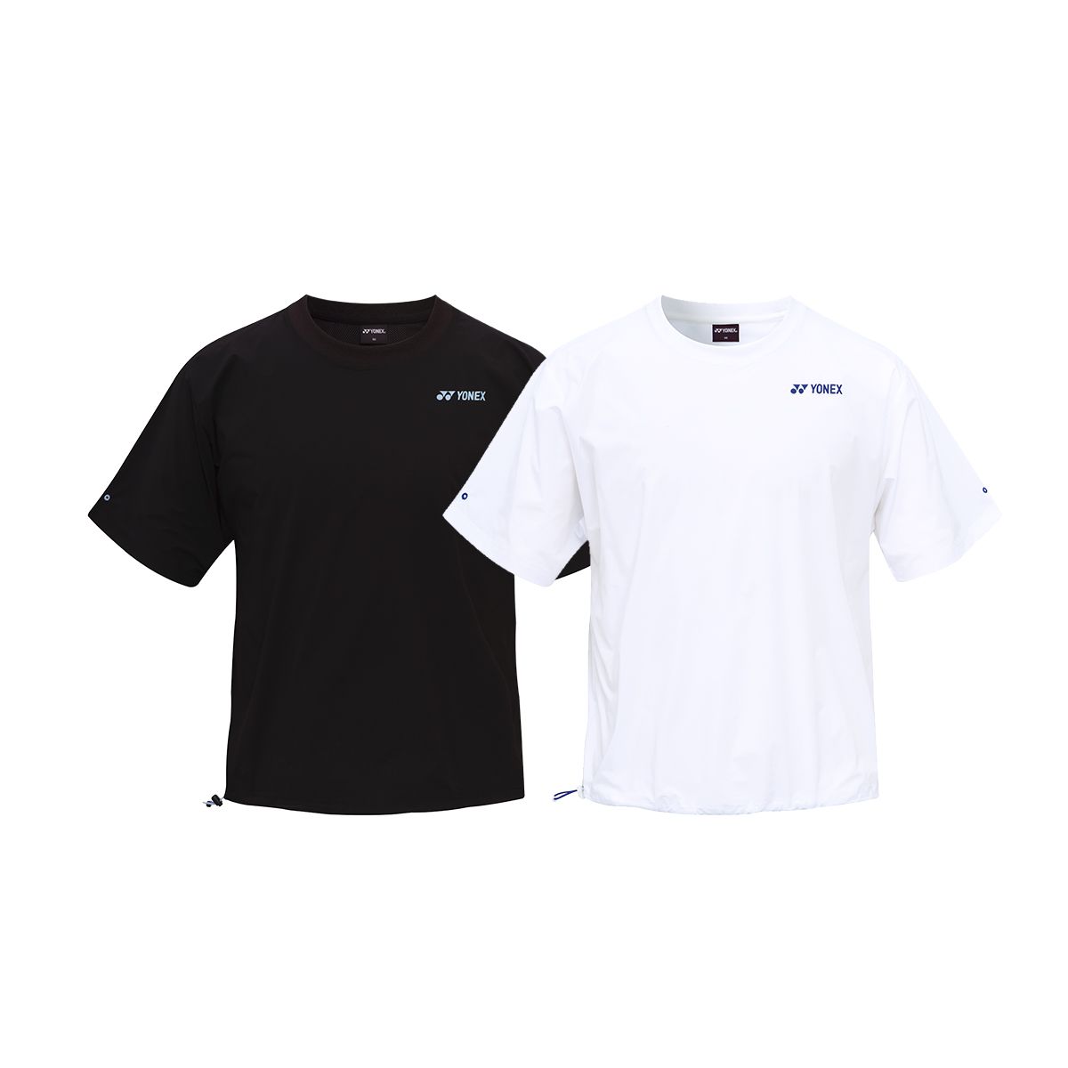 요넥스(YONEX) 251JJ001U 블랙/화이트 공용 벤틸레이션 반팔 아노락 자켓