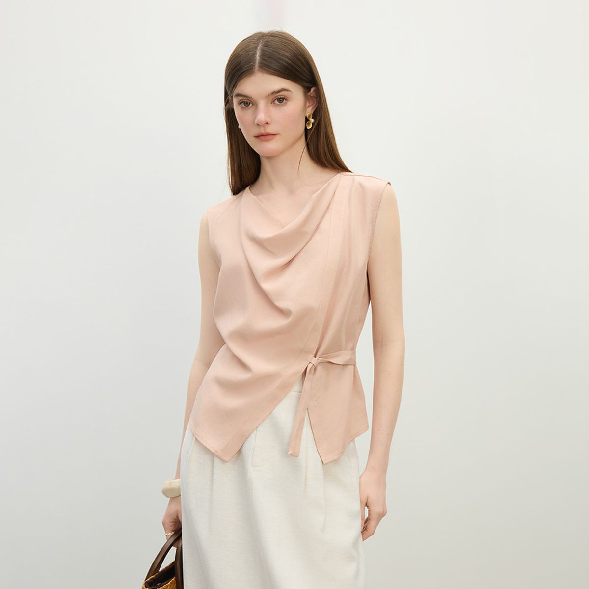 웬스데이딜라잇(WEDNESDAY DELIGHT) WD_Side string sleeveless top_2color
