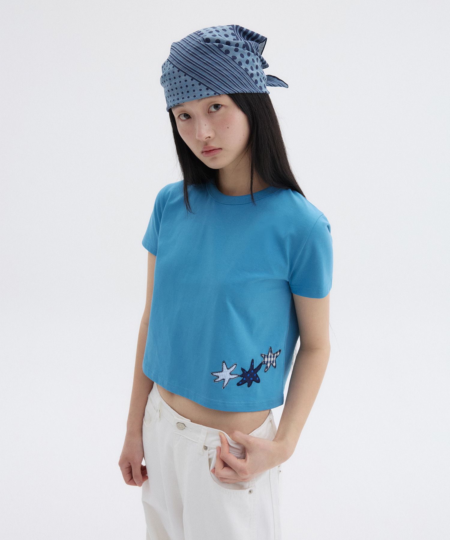 【Oheshio】 STAR PATCHY T-SHIRT 2色 MUSINSA | OHESHIO STAR PATCHY T-SHIRT, WHITE