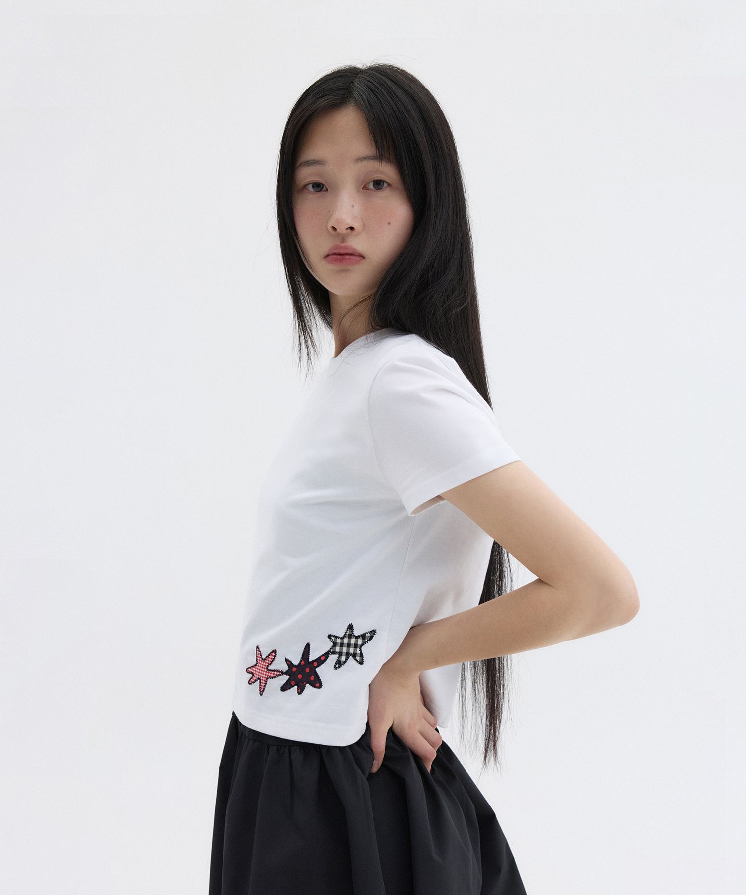 【Oheshio】 STAR PATCHY T-SHIRT 2色 MUSINSA | OHESHIO STAR PATCHY T-SHIRT, BLUE