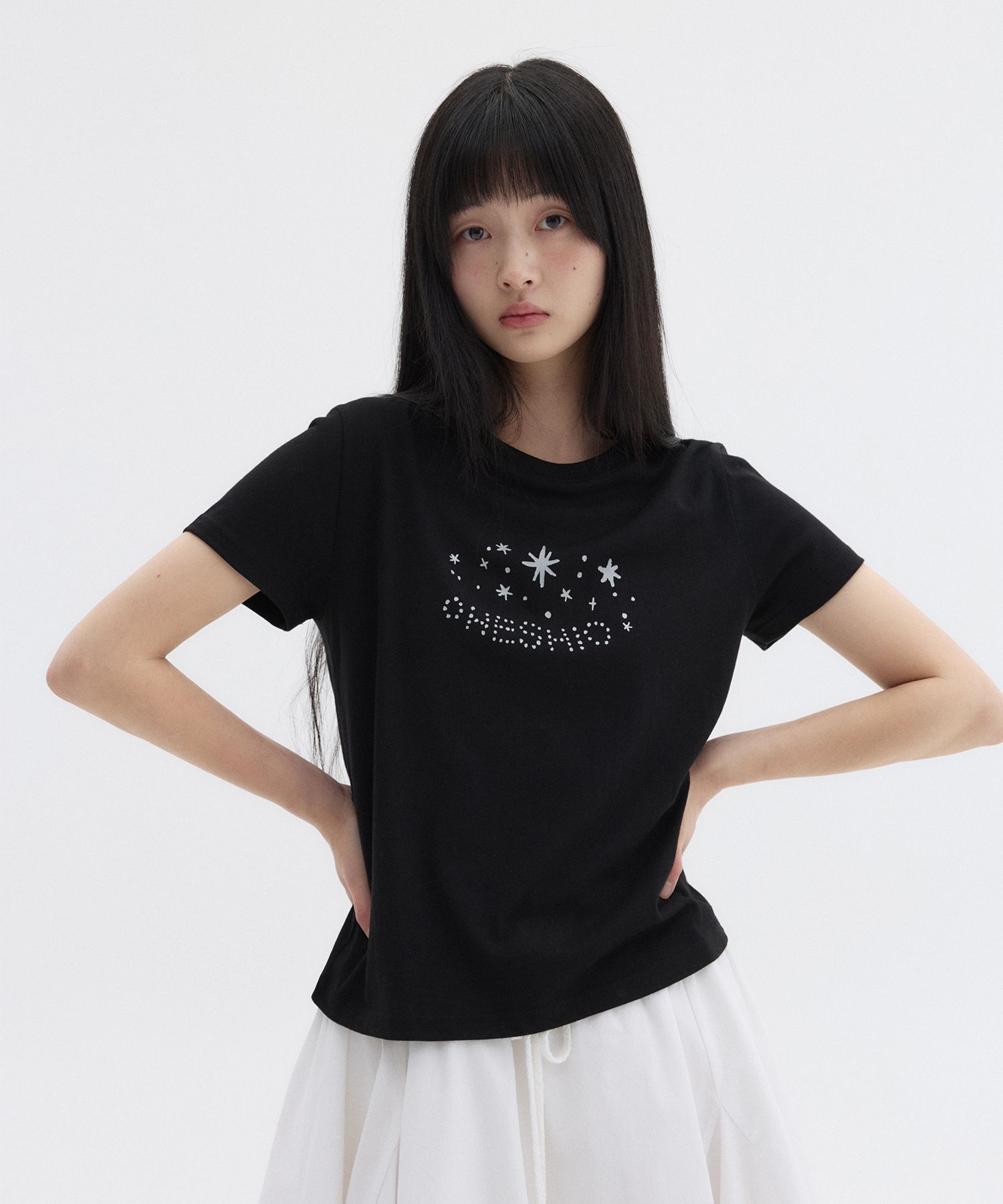 【Oheshio】 STAR LOGO T-SHIRT 3色 MUSINSA | OHESHIO STAR LOGO T-SHIRT, BLACK